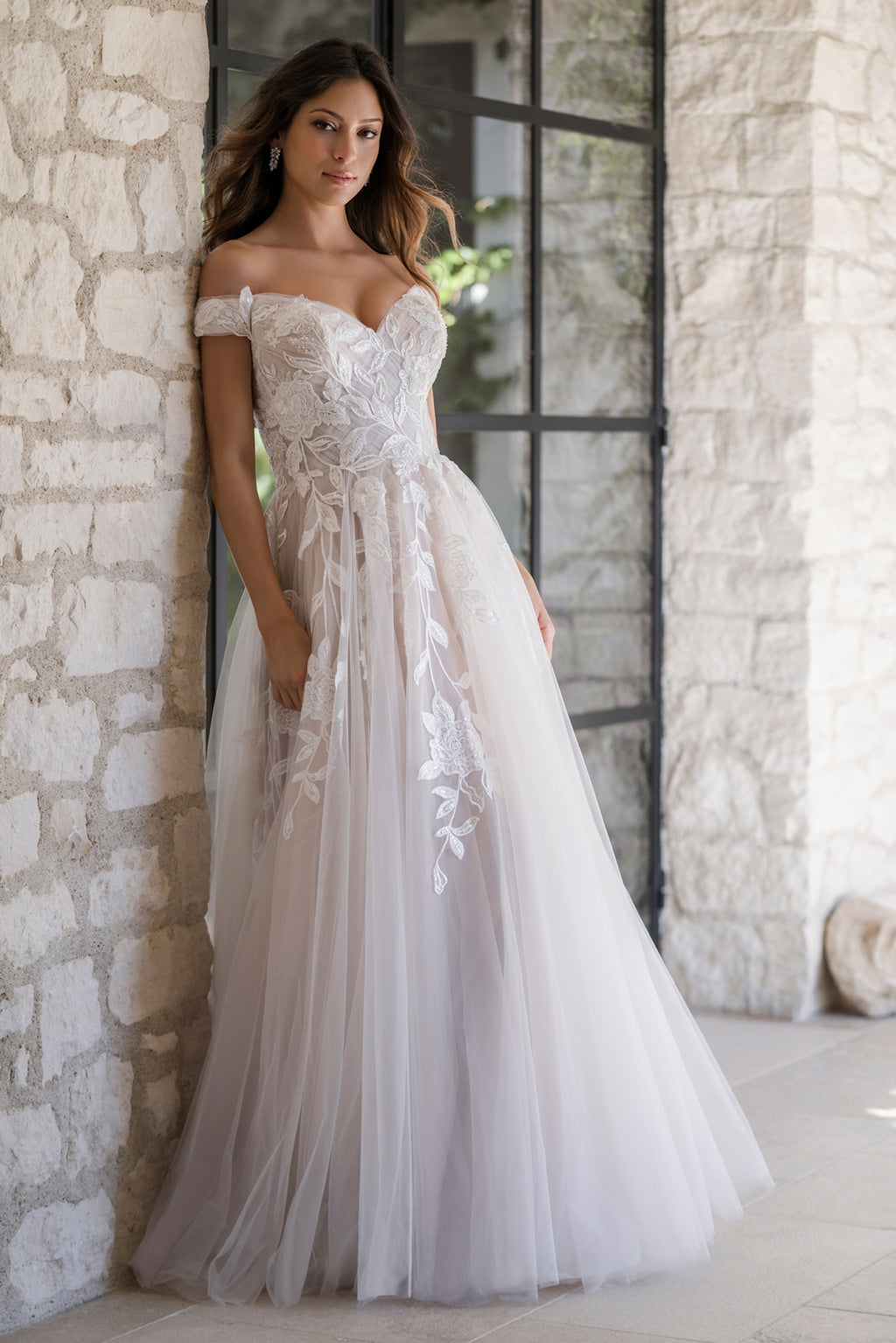 allure off the shoulder wedding dress R3603-Allure Romance – Romashka Bridal